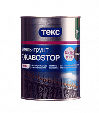 ТЕКС Грунт-эмаль 3в1 РЖАВОSTOP ПРОФИ черный 0,9 кг (14шт/уп)