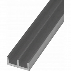 Профиль алюминиевый Ш-образный 265 8,8х15,6х1,2мм 2м