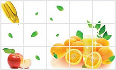 Наклейка декоративная для кухни 45*75см, Апельсины