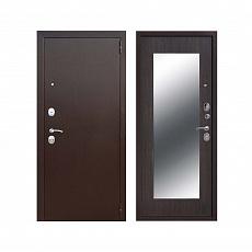 Дверь металлическая Царское Зеркало MAXI Венге (860мм) правая Бордер