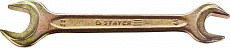 Ключ Рожковый гаечный 19 x 22 мм, STAYER