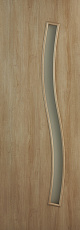 Принцип Дверное полотно со стеклом ЛИАНА (цв. Дуб Глостер) 800х2000х38мм