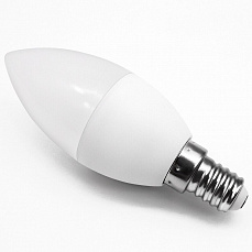 Лампа светодиодная Е14, 7Вт, С37 свеча, 4000К дневной свет Eurolux